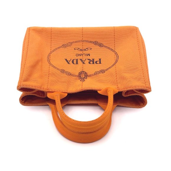 Prada Canapa MM - Orange - Picture 8 of 16